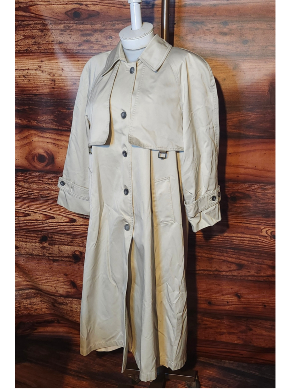 Women's Aigner Trench Coat Beige Size 10P